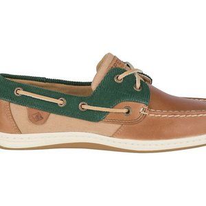 Sperry Kiofish Corduroy/Leather Boat Shoe. Women 8